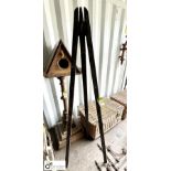 A Victorian pine Artist Easel Stand, approx. 71in