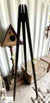 A Victorian pine Artist Easel Stand, approx. 71in