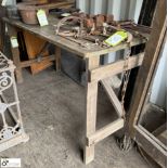 A Victorian pine Folding Picnic Table, approx. 30i