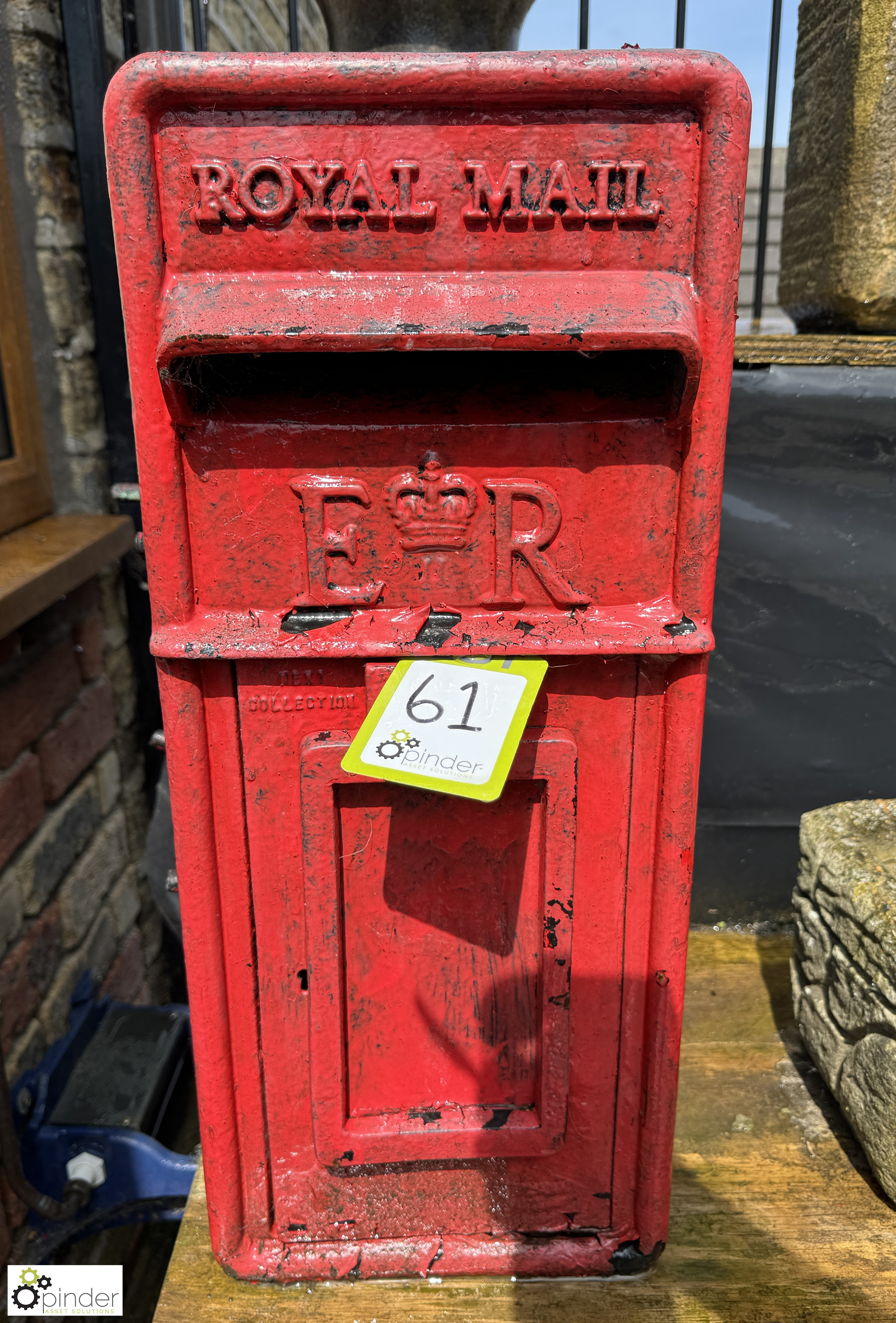 An Elizabeth II Royal Mail cast iron Postbox, maker’s mark “Machan Scotland”, approx. 24in x 10in (