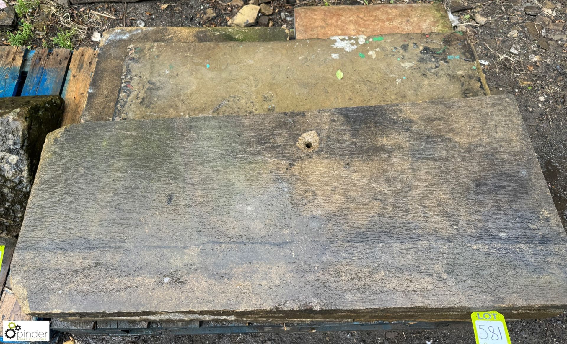 A pallet reclaimed Yorkshire stone Paving, approx. - Image 2 of 5