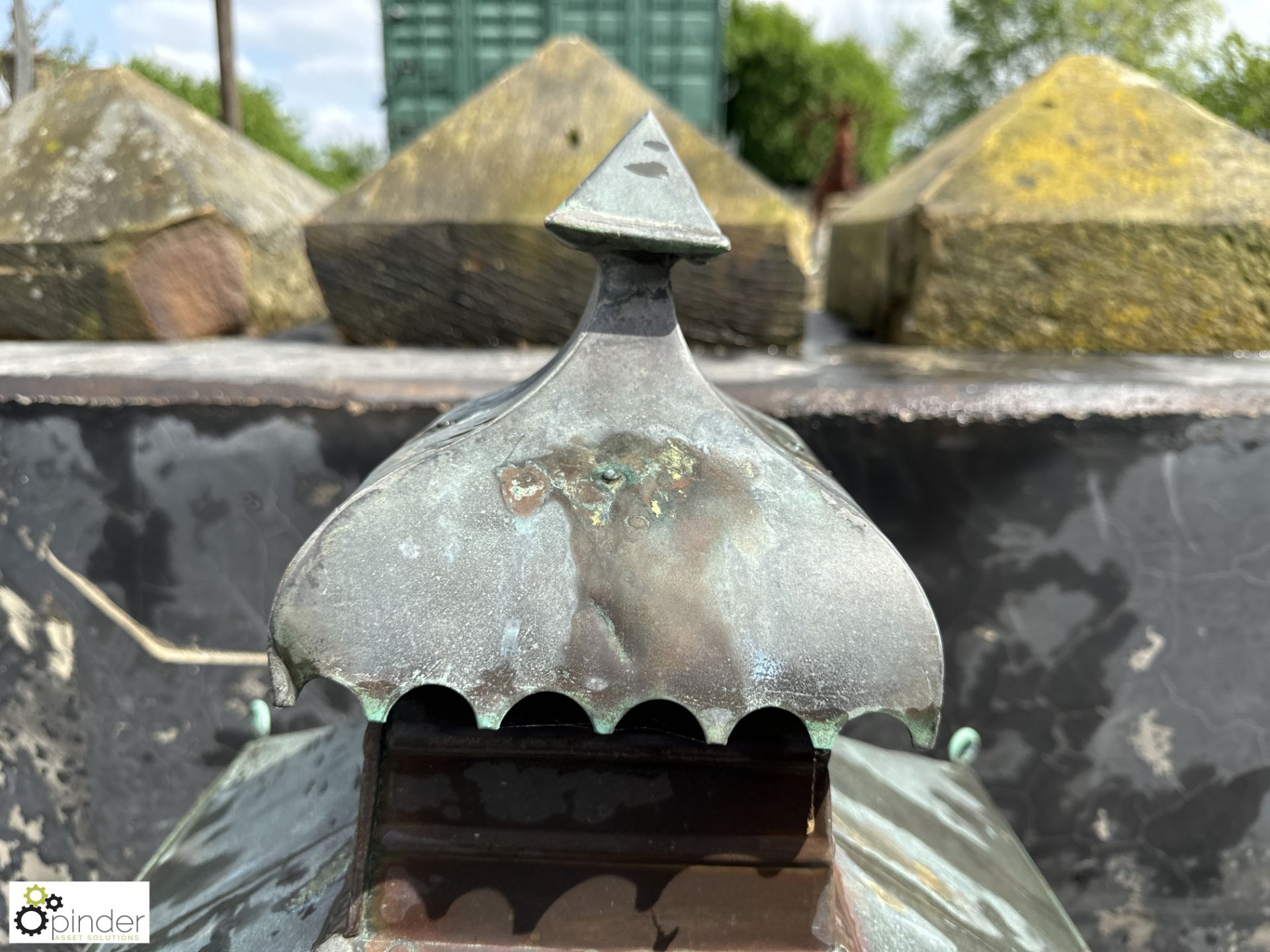 An original arts and crafts copper Lantern, approx. 30in x 17in x 17in - Image 4 of 6