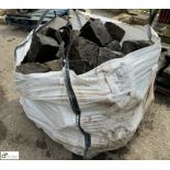 A bulk bag reclaimed Yorkshire stone Cobbles
