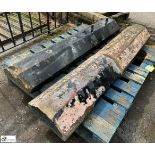 A pallet approx. 2.8 linear metres of reclaimed Victorian Yorkshire stone half octagonal Wall