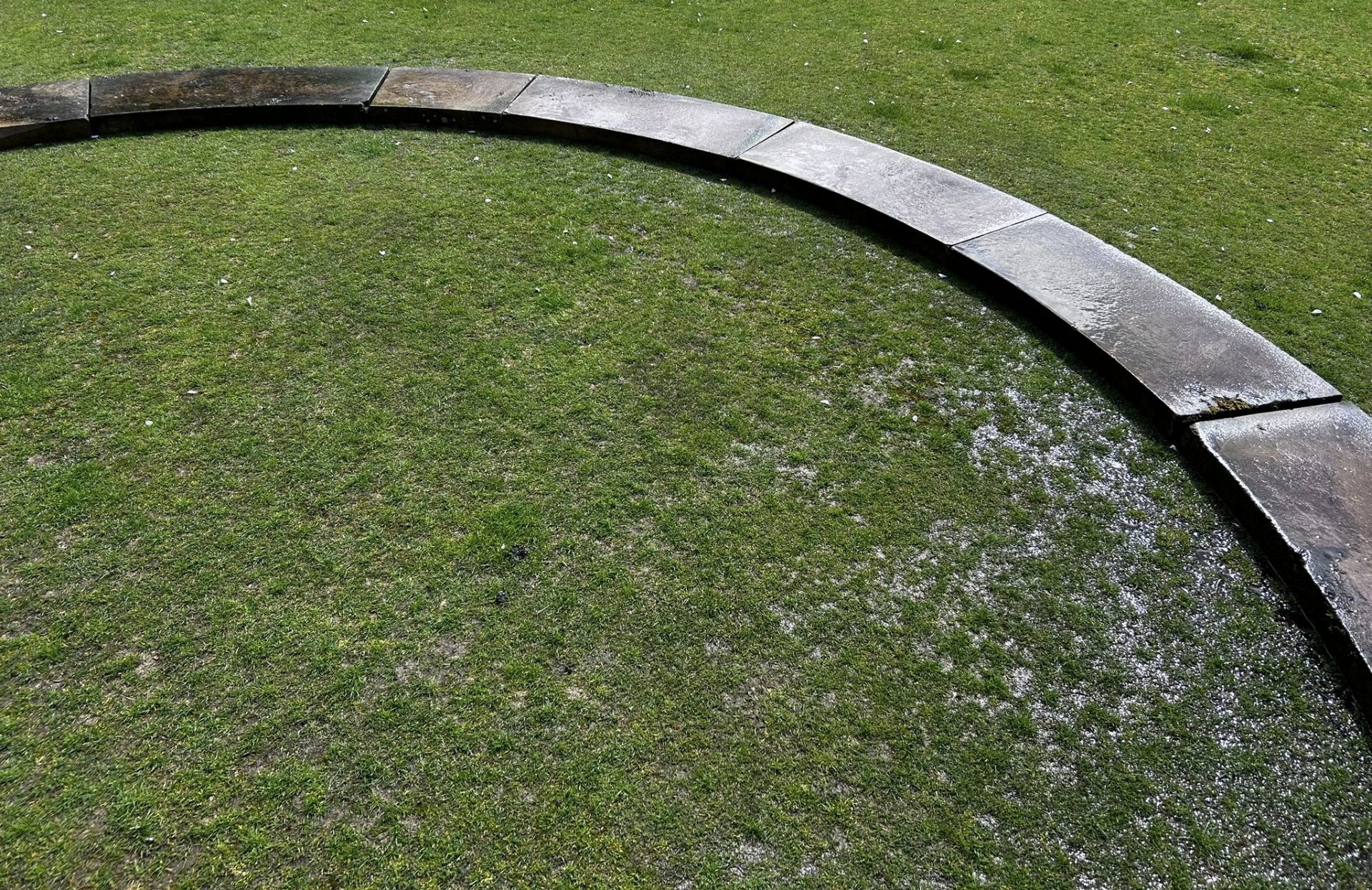 A hand carved reclaimed Yorkshire stone Pond Surround, removed from Northgate House, Honley, - Image 4 of 16