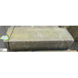 A Victorian Yorkshire stone Doorstep, approx. 8in