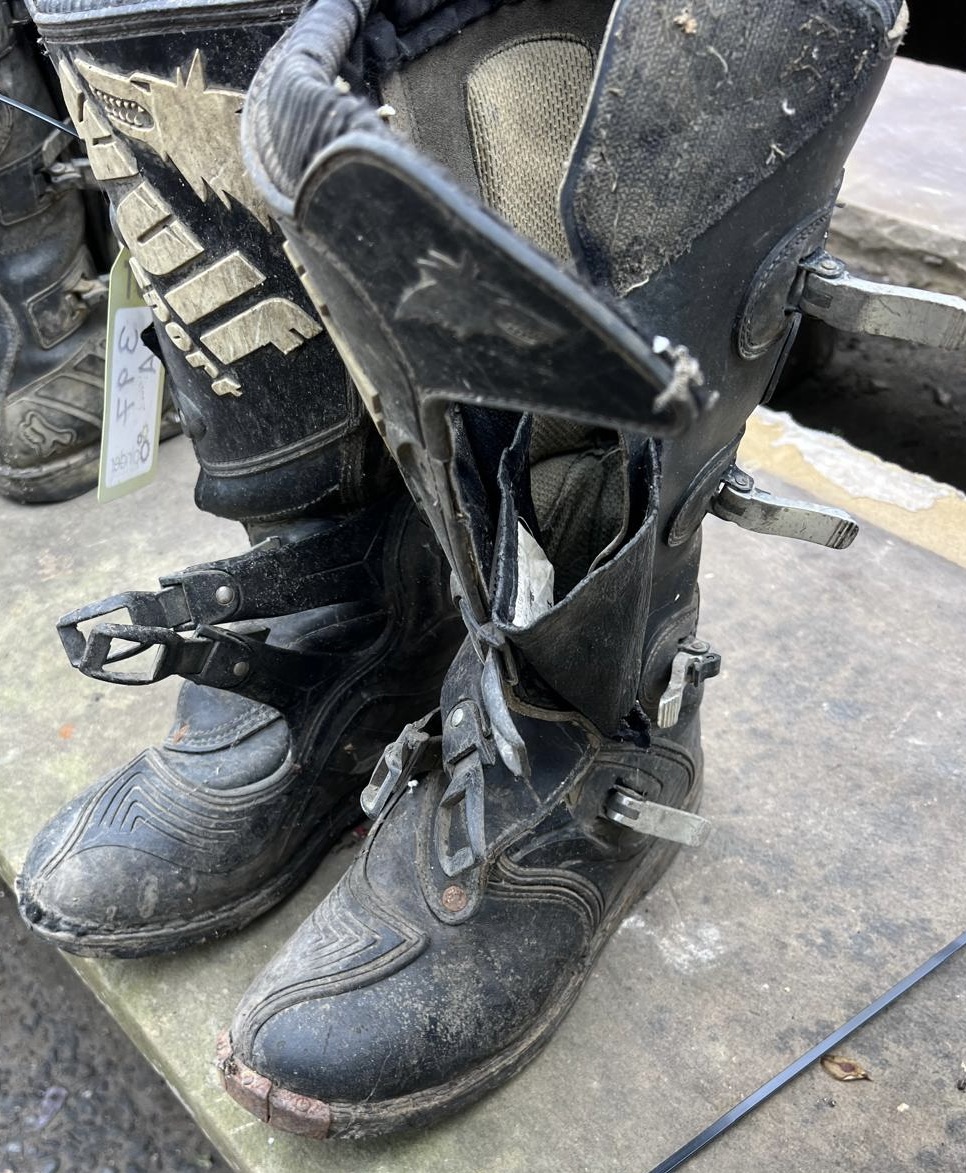 A pair Moto X Fox vintage Motocross Boots and pair - Image 10 of 14