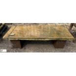 A reclaimed antique Yorkshire stone Garden Bench,