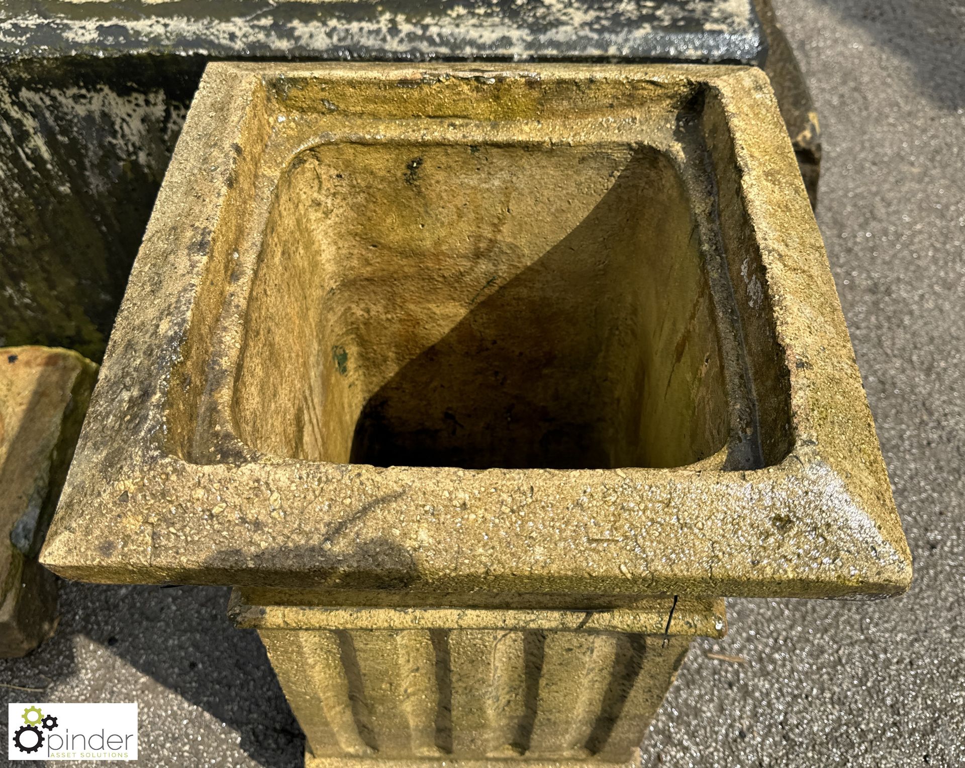 An Edwardian buff terracotta Chimney Pot, with fluted decorations, approx. 30in x 16in x 16in - Image 4 of 5
