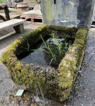 An original Yorkshire gritstone Field Trough, appr