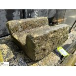 An original Yorkshire stone Feed Gully, approx. 9in x 16in x 19in