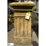 An Edwardian buff terracotta Chimney Pot, with fluted decorations, approx. 30in x 16in x 16in