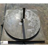 A bronze precision instrument mobile Sundial Plate, made in London, inscription “Welsh Safari 2001”