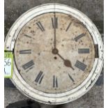 A Victorian shabby chic style Wall Clock, with Rom