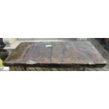 An original Victorian Yorkshire stone Tabletop, approx. 25in x 51in