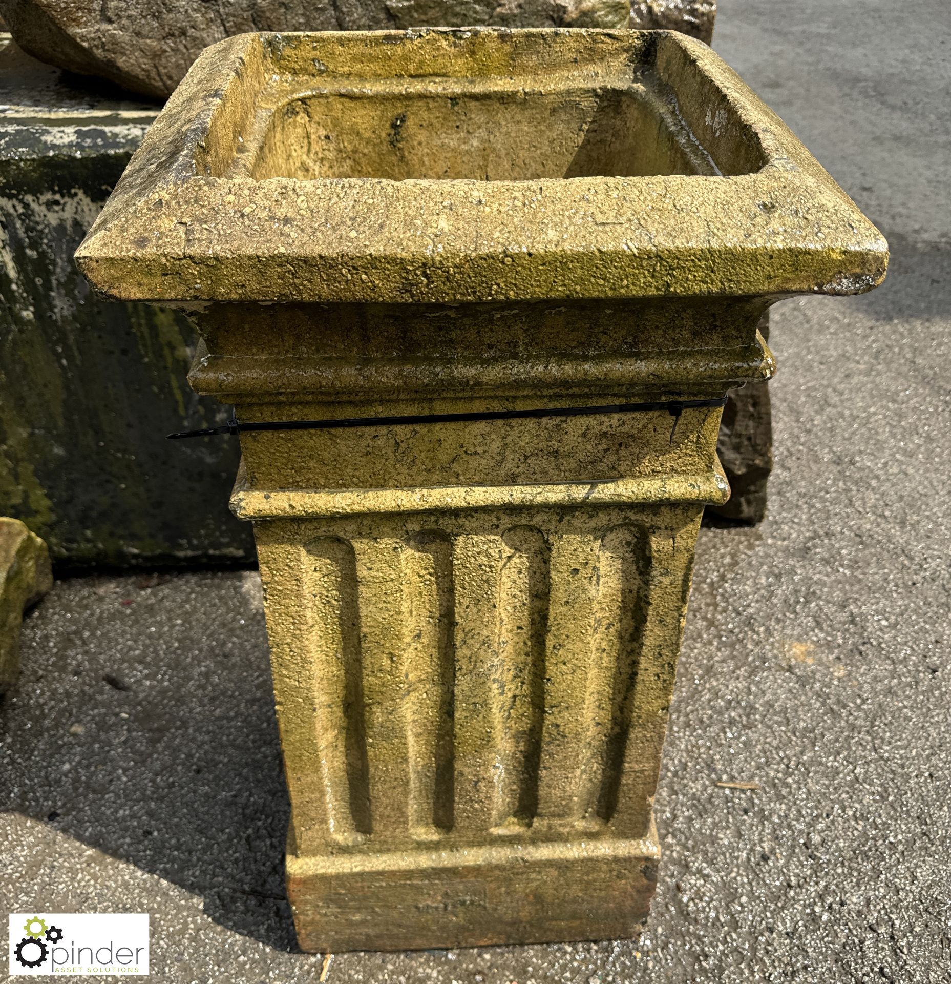 An Edwardian buff terracotta Chimney Pot, with fluted decorations, approx. 30in x 16in x 16in - Image 3 of 5
