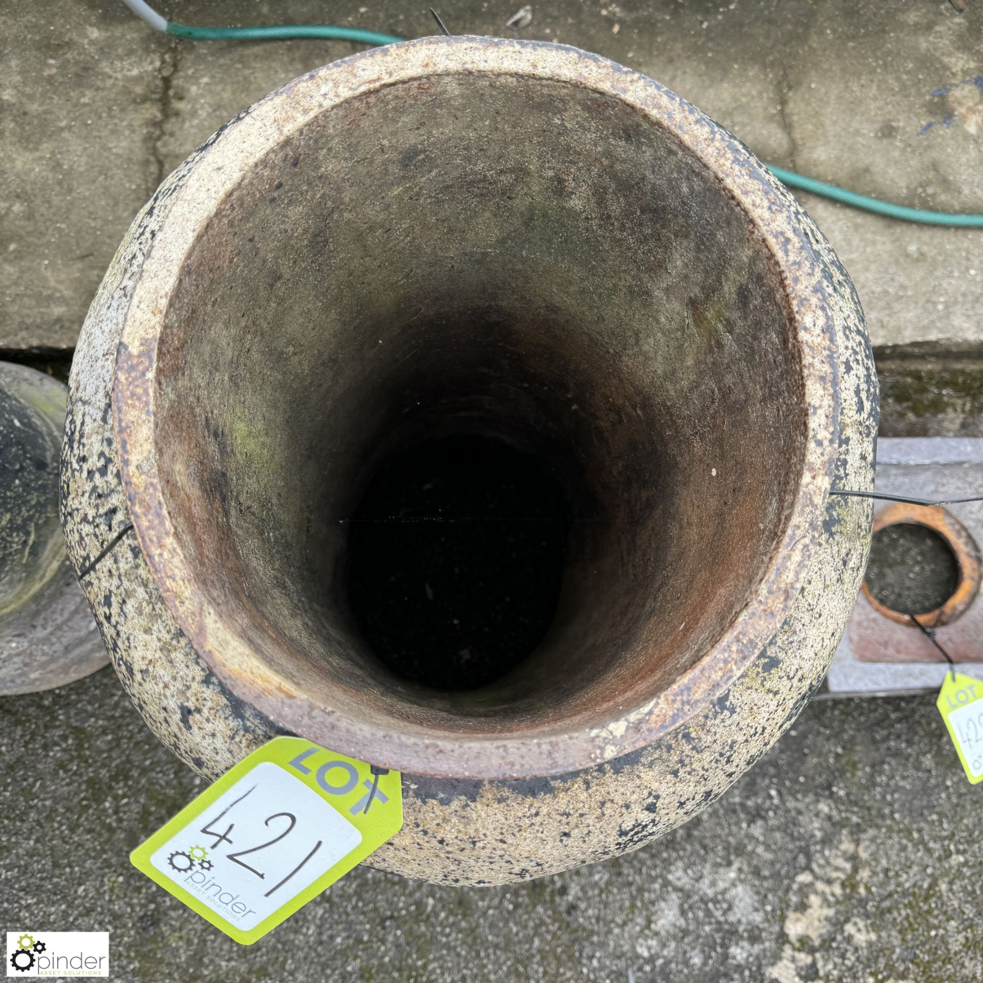 A Georgian terracotta round Chimney Pot, approx. 33in x 16in diameter - Image 3 of 4