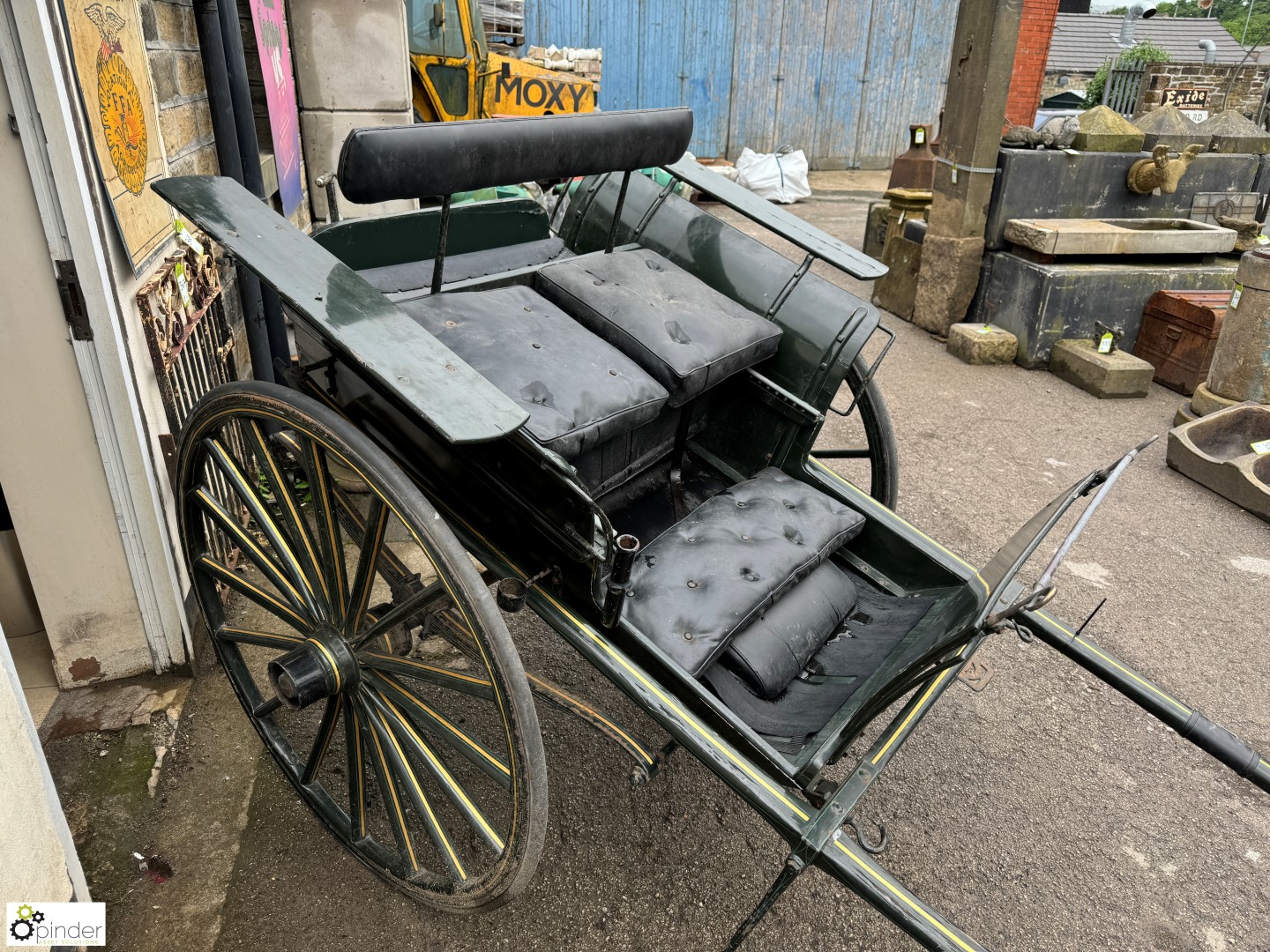 An original Victorian Governors Cart, in British racing green, with olive green and gold - Image 13 of 13