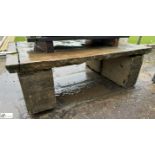 A Yorkshire stone Garden Table, approx. 14in x 28in x 43in