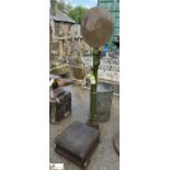 An original Victorian cast iron Human Weighing Scales, weight up to 20stone, with original