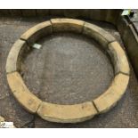 A reconstituted stone Circle, approx. 5in x 47in diameter, circa mid to late 1900s, ideal for a