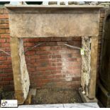 An original Yorkshire stone inglenook Fireplace, approx. 58in x 57in, approx. opening 48in x 46in,