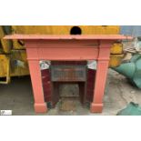An original Edwardian cast iron Fireplace, approx. 43in x 46in