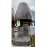 A single Victorian salt glazed terracotta Chimney Pot, approx. 33in