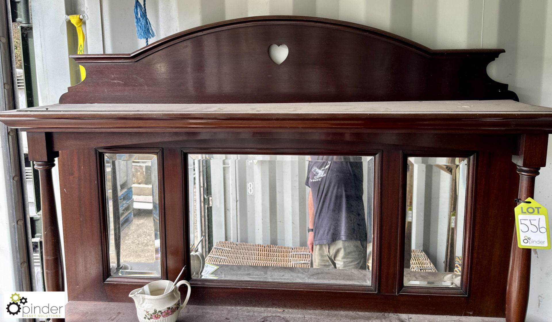 An original Edwardian rosewood Fire Surround, with - Image 3 of 6