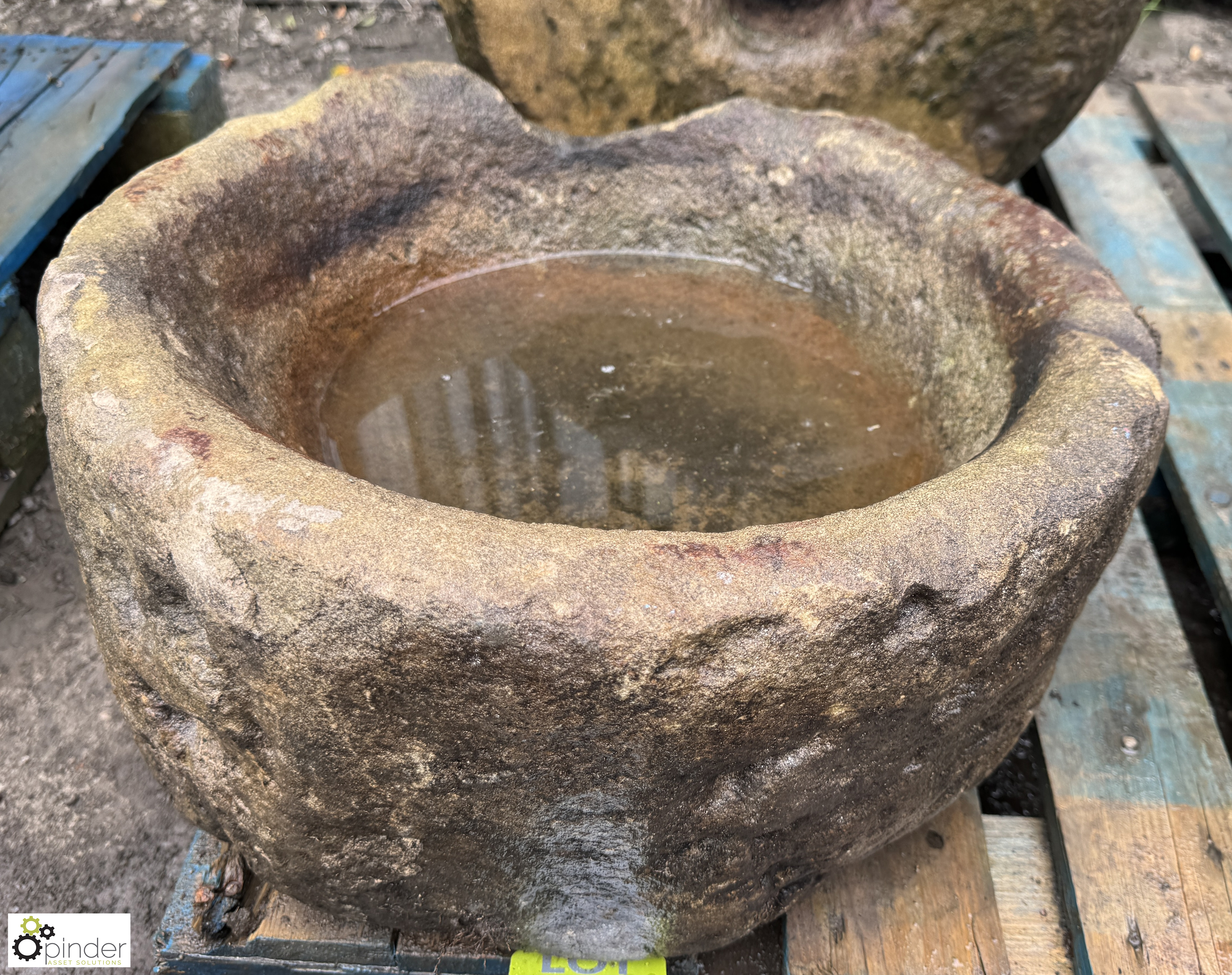 A Victorian round Yorkshire stone Feed Trough, app - Image 2 of 4