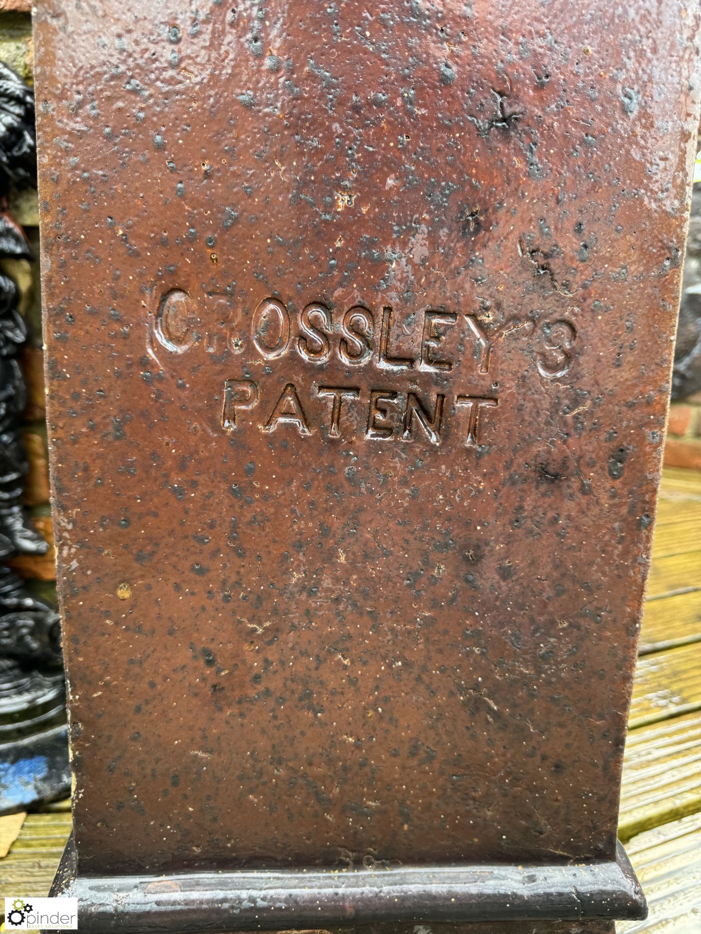 An original Victorian salt glazed terracotta Chimney Pot, maker’s mark “Crossleys”, approx. 44in x - Image 3 of 6