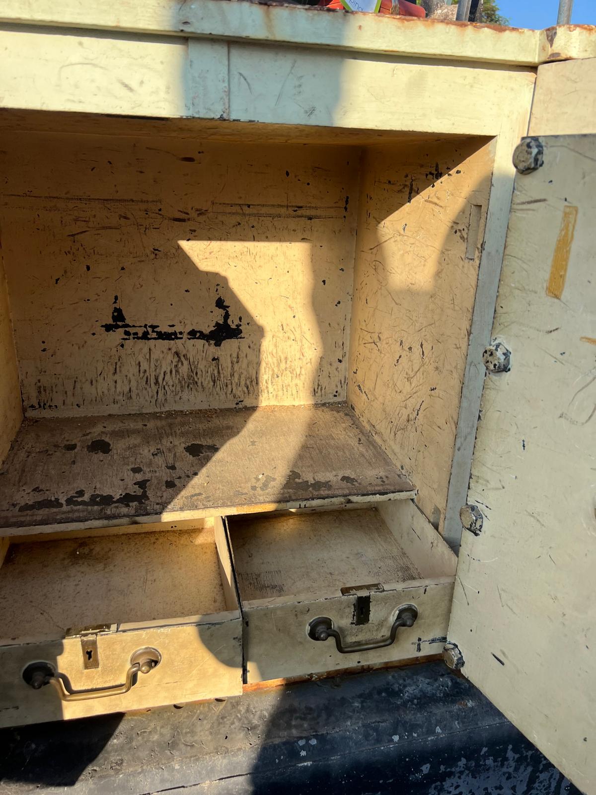 A Victorian double door Safe, with bronze handles and bronze maker’s plaque “Thomas Skidmore, - Image 6 of 15