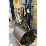 A Victorian cast iron Garden Roller, maker’s mark “Crown Leeds”, approx. 48in x 20in