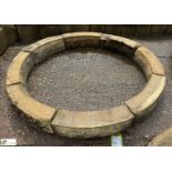 A reconstituted stone Circle, approx. 5in x 47in diameter, circa mid to late 1900s, ideal for a