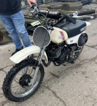 Yamaha YZ50 Motorbike, has been stored inside