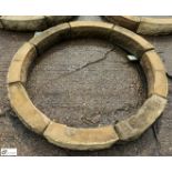 A reconstituted stone Circle, approx. 5in x 47in diameter, circa mid to late 1900s, ideal for a