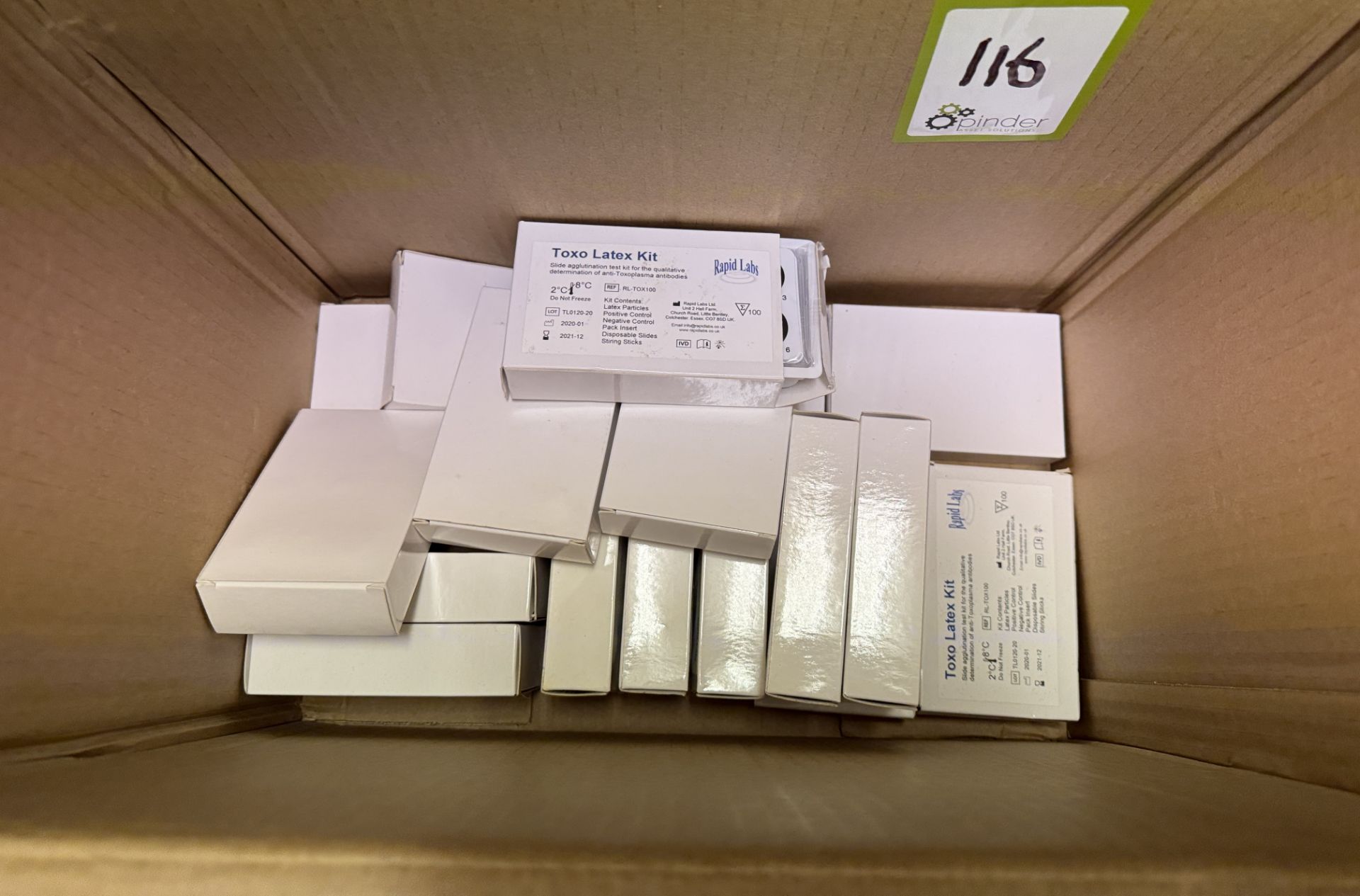 Quantity Rapid Labs Toxo Latex Kits, to box - Image 3 of 5