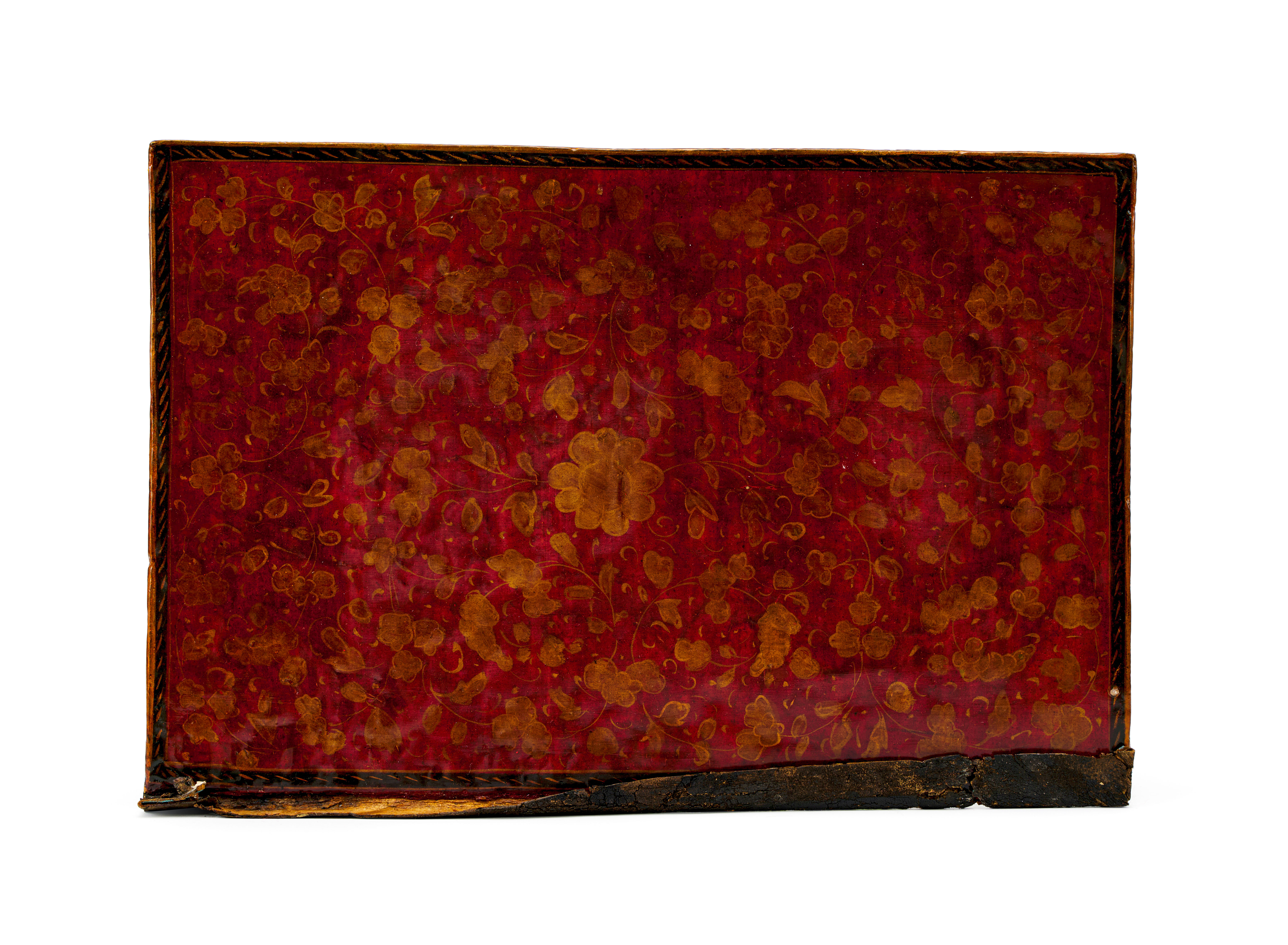 A LARGE QAJAR LACQUERED PAPIER-MÂCHÉ BOARD, 19TH CENTURY, PERSIA - Image 2 of 2