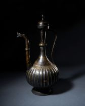 A CAST BRONZE EWER WITH DRAGON'S HEAD SPOUT DECCAN, 16TH CENTURY, INDIA