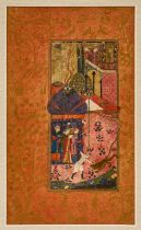 AN ILLUMINATED SAFAVID FOLIO, SAFAVID SHIRAZ, IRAN, SECOND HALF 16TH CENTURY