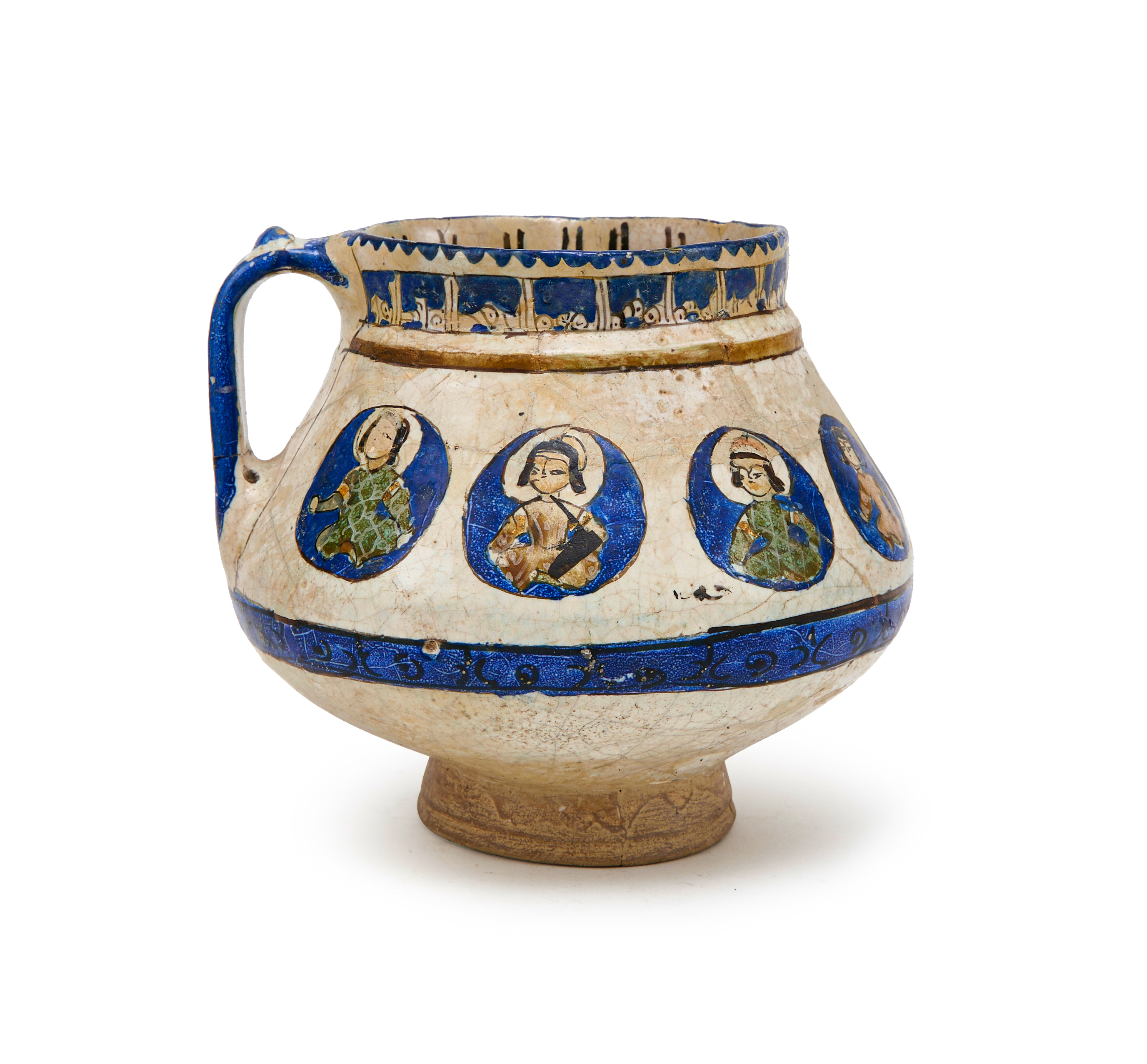 A MINA'I POTTERY JUG IRAN, CIRCA 1200 - Image 6 of 11