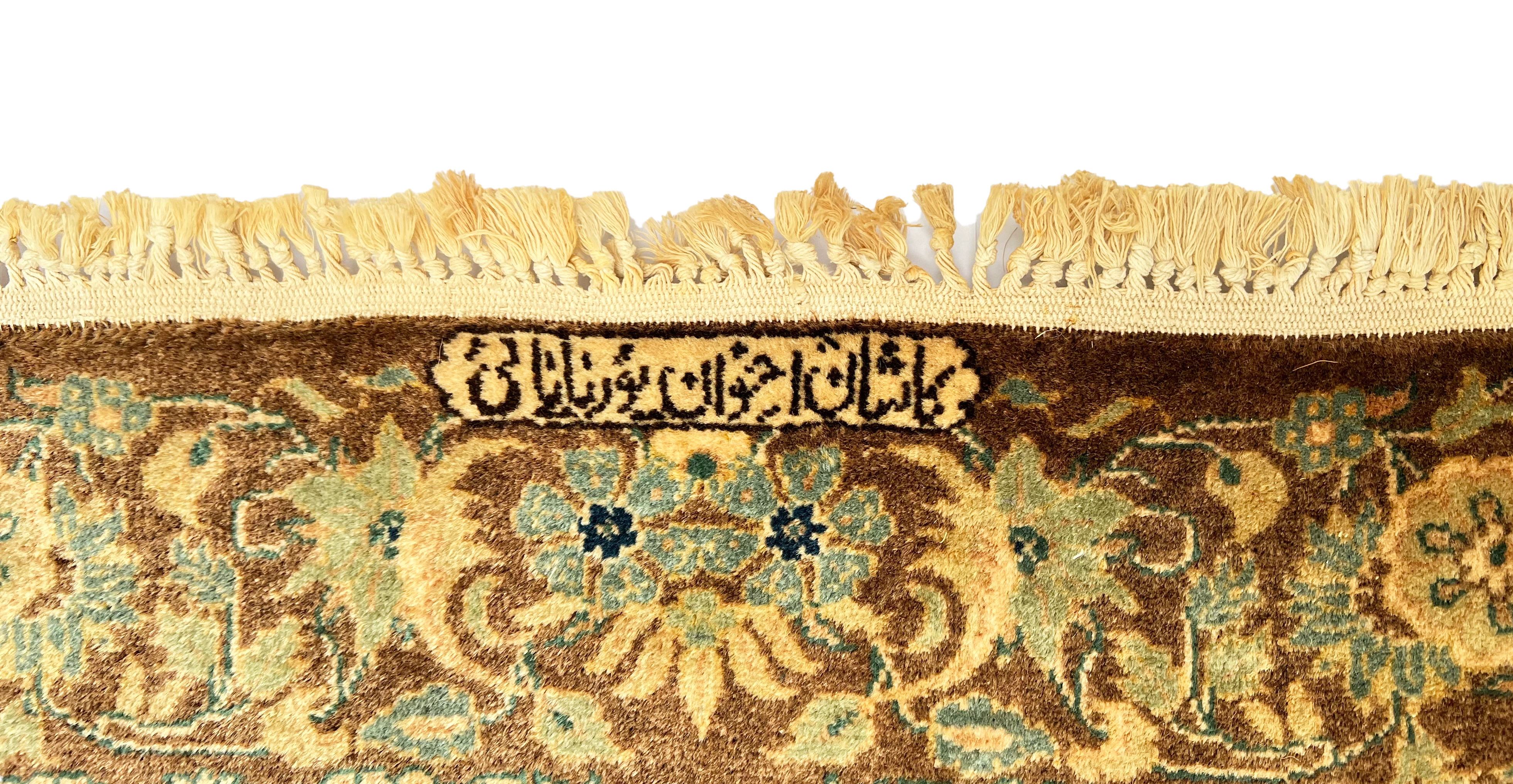 PAIR OF SIGNED PICTORIAL KASHAN RUGS - Image 2 of 2