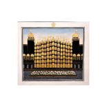 A GOLD ILLUMINATED PAINTING OF THE WIND PALACE (HAWA MAHAL) OF JAIPUR, COMPANY SCHOOL, 19TH CENTURY