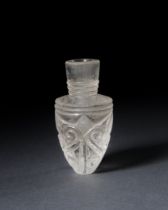 A CARVED ROCK CRYSTAL FATIMID FLASK, CIRCA 10TH CENTURY, EGYPT