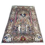 A LARGE FIGURAL AHMAD SHAH CARPET, YAZID OR TABRIZ