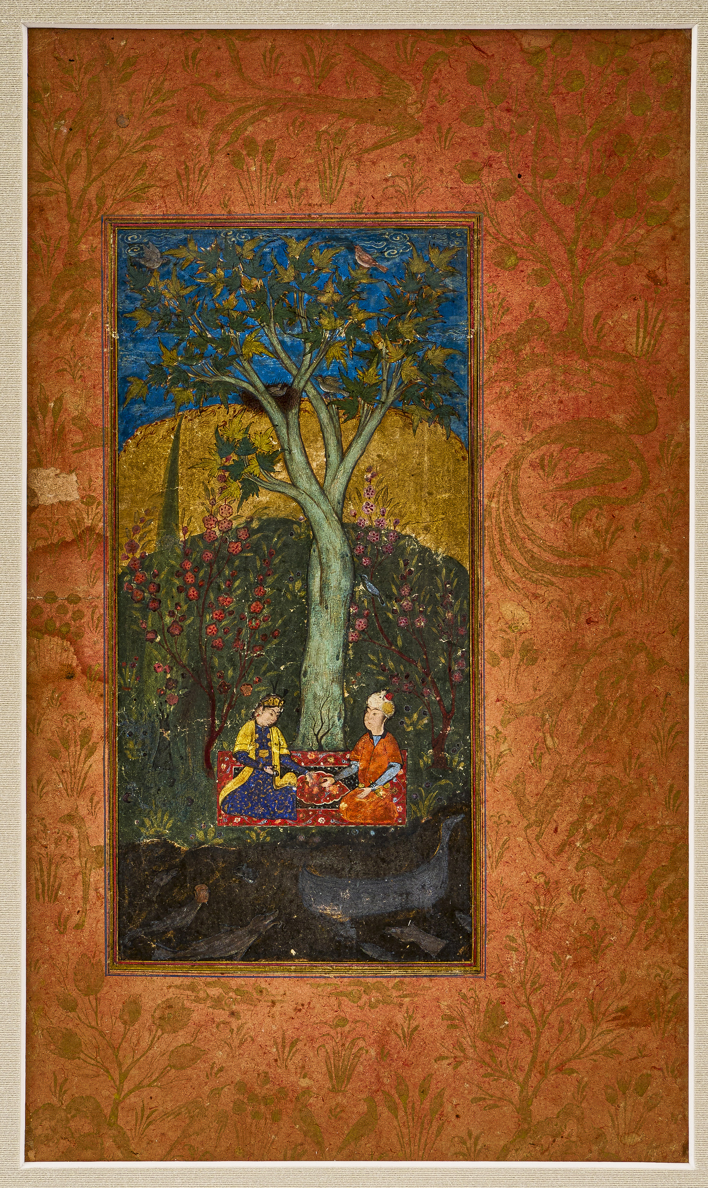 AN ILLUMINATED SAFAVID FOLIO, SAFAVID SHIRAZ, IRAN, SECOND HALF 16TH CENTURY