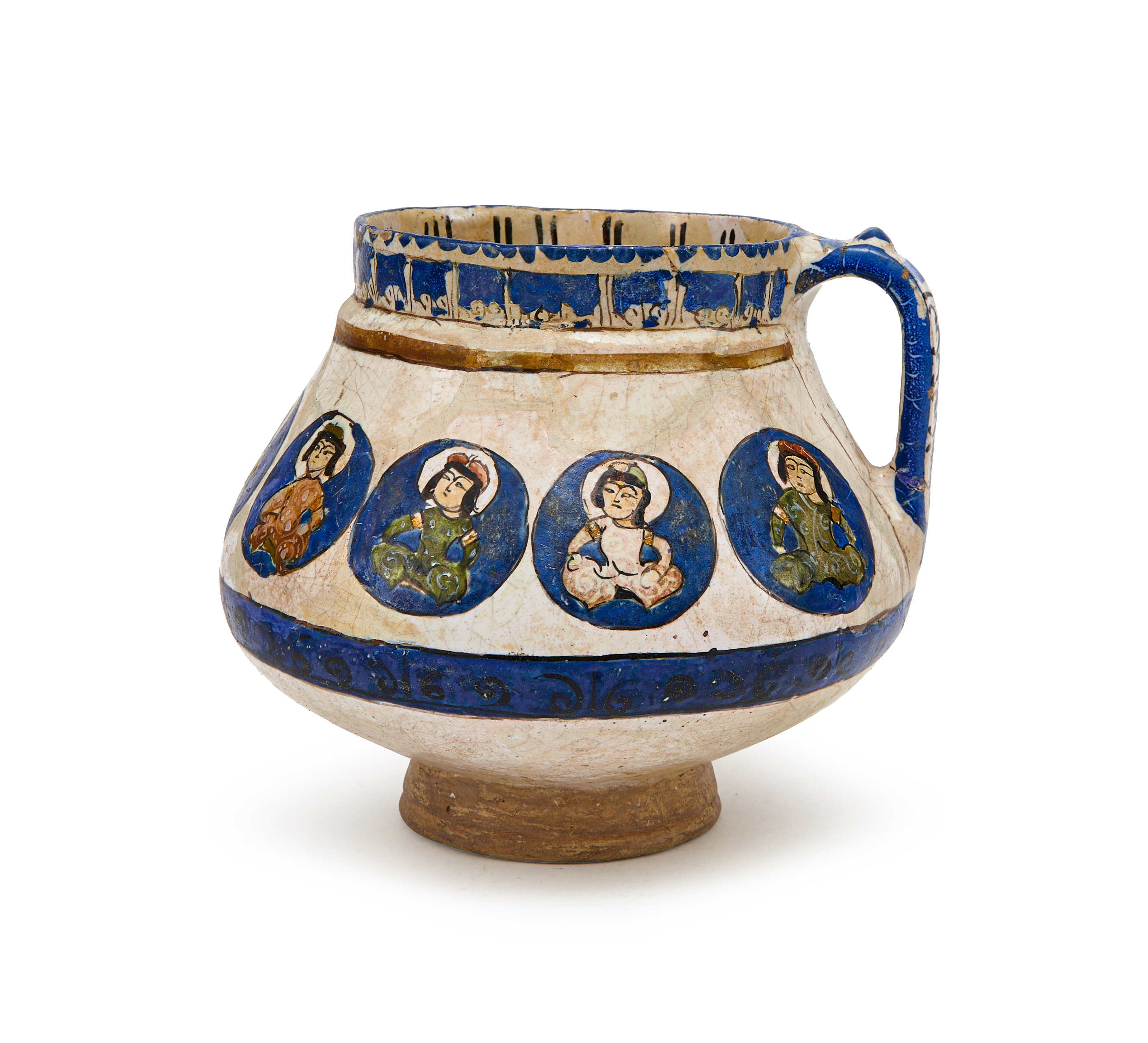 A MINA'I POTTERY JUG IRAN, CIRCA 1200 - Image 2 of 11