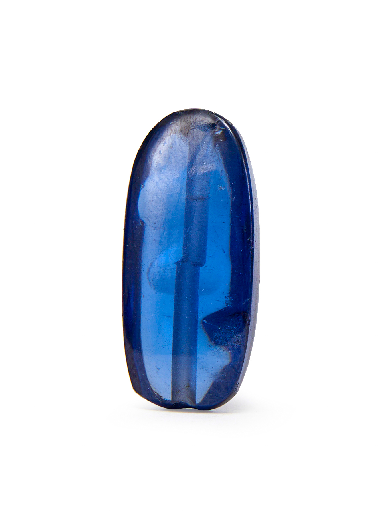 A BLUE GEMSTONE, PROBABLY SAPPHIRE, 19TH CENTURY OR EARLIER - Image 2 of 5