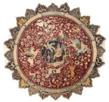 A ROUND FIGURAL KAYSERI RUG, TURKEY