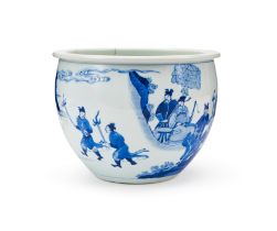 A CHINESE BLUE & WHITE JARDINERE, KANGXI PERIOD (1662-1722)